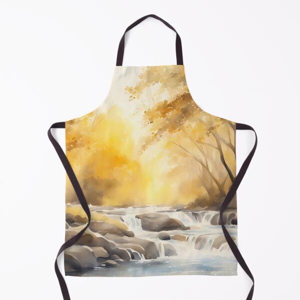 Item preview, Yellow Golden Autumn River designed and sold by CalmnessbyChoice.