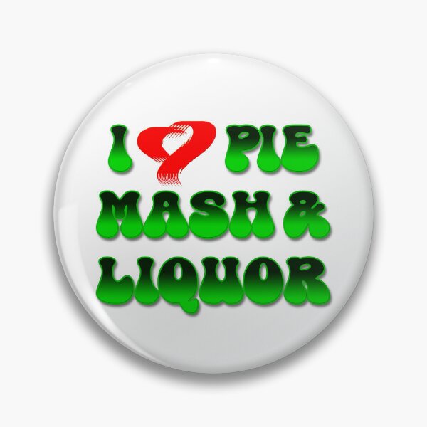 Item preview, I Love Traditional London Pie, Mash & Liquor V15b designed and sold by RetrospectUK.