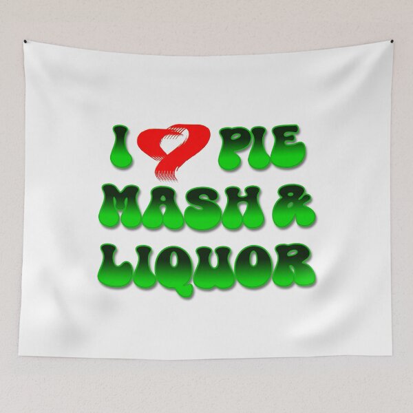 Item preview, I Love Traditional London Pie, Mash & Liquor V15b designed and sold by RetrospectUK.