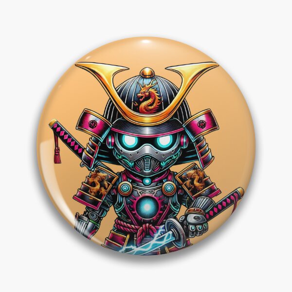 Item preview, Cyber Shogun Rockbot – The Ultimate Warrior of Power and Rebellion - Model 5 designed and sold by NeonBot_Shop.