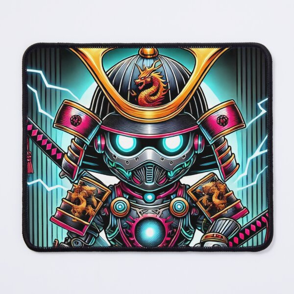 Item preview, Cyber Shogun Rockbot – The Ultimate Warrior of Power and Rebellion - Model 5 designed and sold by NeonBot_Shop.