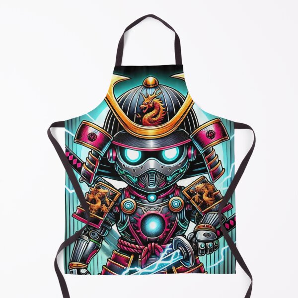 Item preview, Cyber Shogun Rockbot – The Ultimate Warrior of Power and Rebellion - Model 5 designed and sold by NeonBot_Shop.