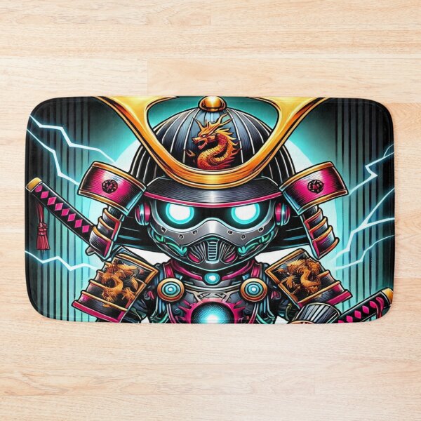 Item preview, Cyber Shogun Rockbot – The Ultimate Warrior of Power and Rebellion - Model 5 designed and sold by NeonBot_Shop.