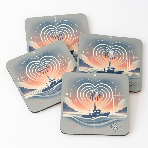 Item preview, Love is in the survey boat designed and sold by RG-ArtDesign.