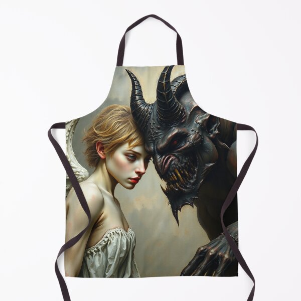 Item preview, Angel Vs Demon Avenging protector classical inspirational artwork designed and sold by Vintage Designs +.