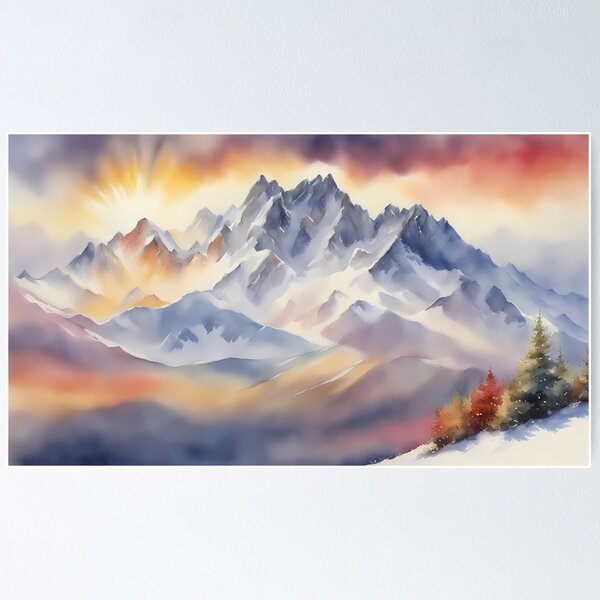 Item preview, Beautiful Mountain Panorama designed and sold by BookCovered.
