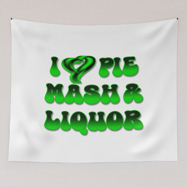 Item preview, I Love Traditional London Pie, Mash & Liquor V16b designed and sold by RetrospectUK.