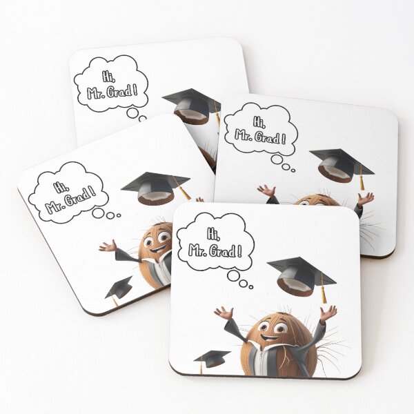 Item preview, Hi,  Mr. Grad ! Gradnut (Graduation + Coconut) designed and sold by TasteTicker.