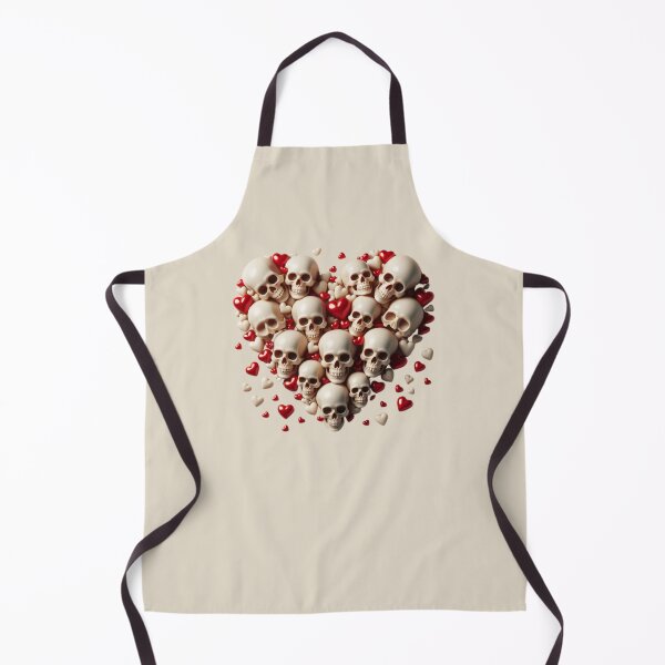 Item preview, Skulls, Hearts, Dark Bone Color Background, Big Pattern designed and sold by GaborSkeleton.