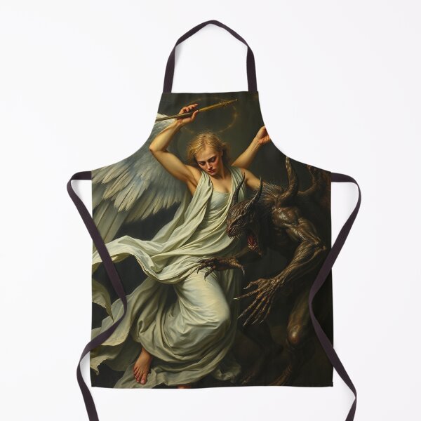 Item preview, Angel Vs Demon Avenging protector classical inspirational artwork designed and sold by Vintage Designs +.