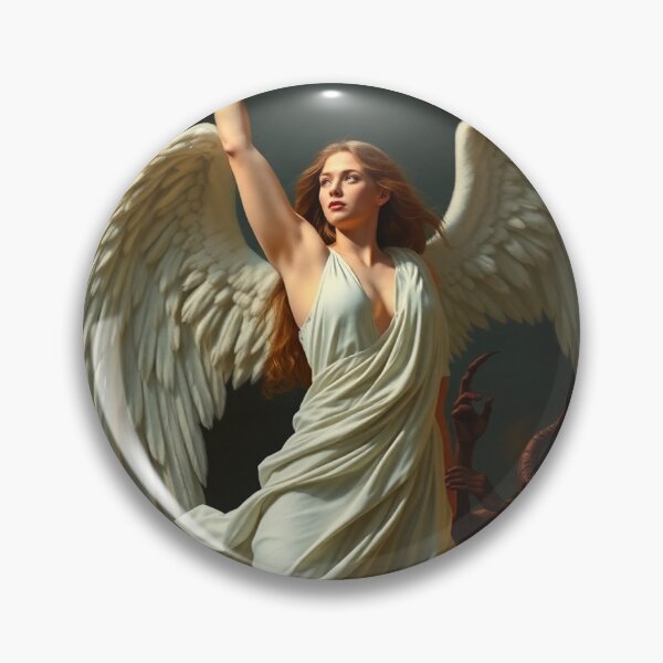 Item preview, Avenging Angel from Heaven painting classical artwork designed and sold by Vintage Designs +.