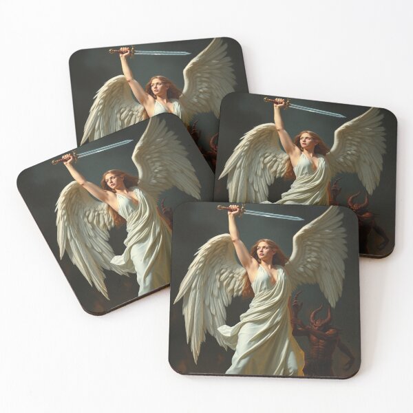 Item preview,  Avenging Angel from Heaven painting classical artwork designed and sold by Vintage Designs +.