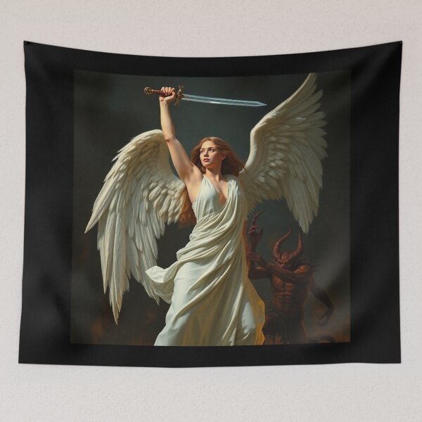 Item preview,  Avenging Angel from Heaven painting classical artwork designed and sold by Vintage Designs +.