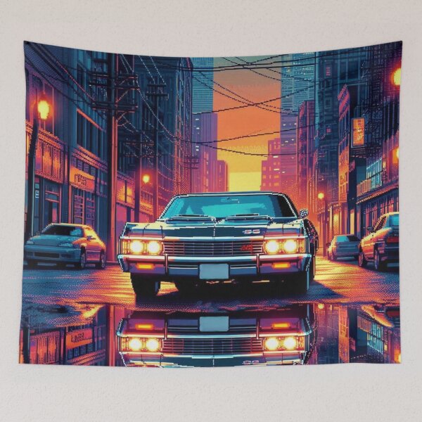 Item preview, Retro Pixel Car designed and sold by MixtaGraphics.