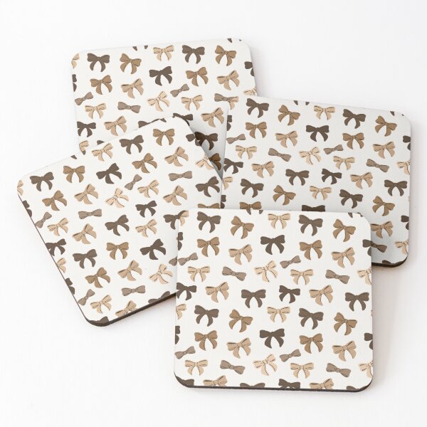 Item preview, Cute Brown and Beige Coquette Bows Pattern designed and sold by gypsy-galleria.