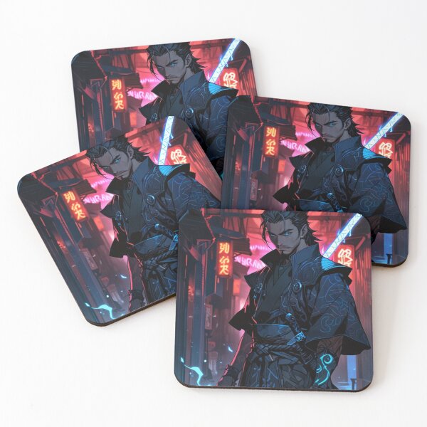 Item preview, Samurai In The Cyberpunk Alley designed and sold by TondoMeander.