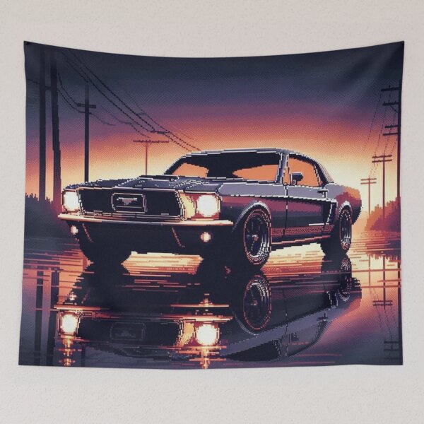 Item preview, Retro Pixel Car designed and sold by MixtaGraphics.