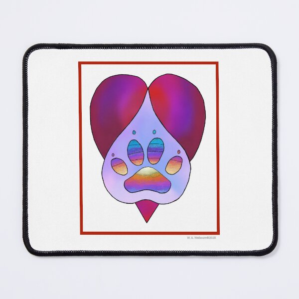 Item preview, Missing My Pup Paw Print Sticker designed and sold by 4funseasons.