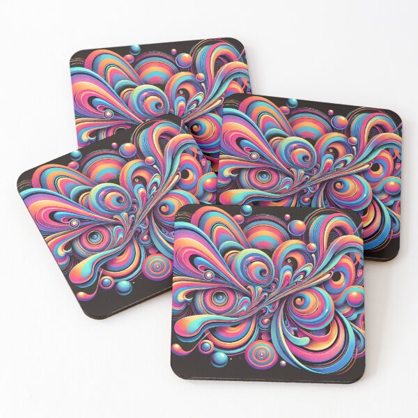 Item preview, Psychedelic Swirl Explosion – Trippy Abstract Art designed and sold by ANIARTONLINE.