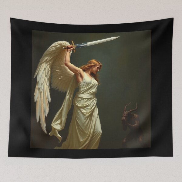 Item preview,  Avenging Angel from Heaven painting classical artwork designed and sold by Vintage Designs +.