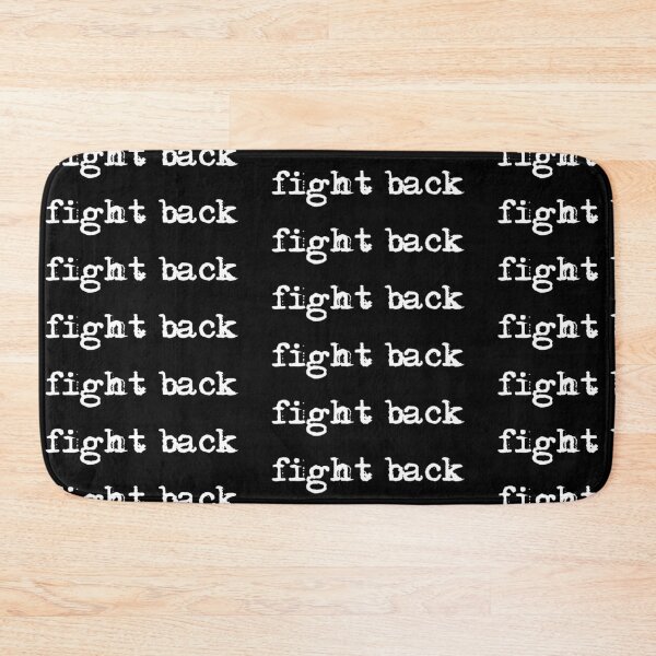 Item preview, fight back in white typewriter font designed and sold by deynaaz.