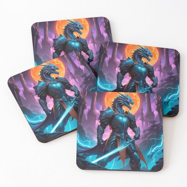 Item preview, Neon Dragon: Rise of the Steel Warriors designed and sold by Rockuanna.