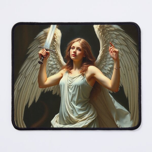 Item preview, Avenging Angel from Heaven painting classical artwork designed and sold by Vintage Designs +.