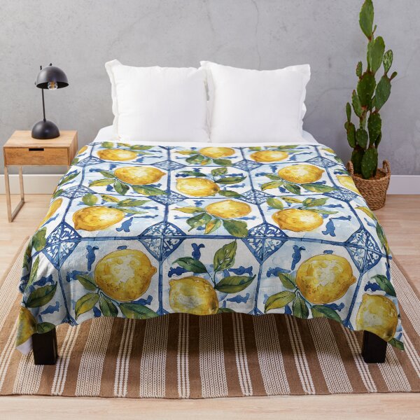 Item preview, Lemon Fresco Seamless Tiled Pattern designed and sold by SpiritedArtwork.