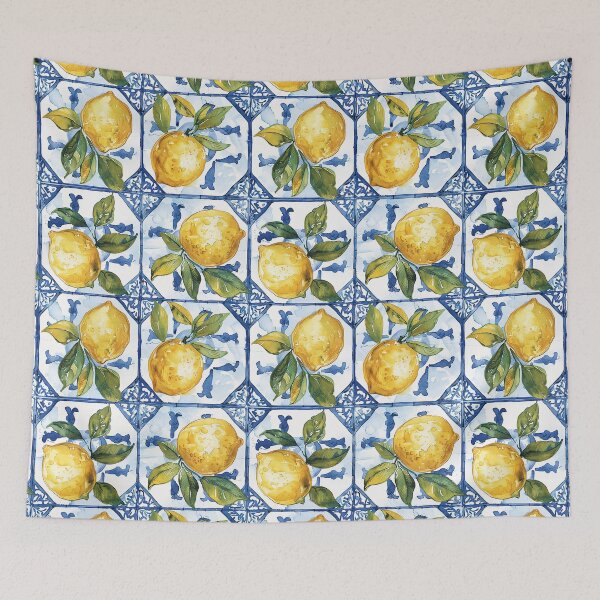 Item preview, Lemon Fresco Seamless Tiled Pattern designed and sold by SpiritedArtwork.