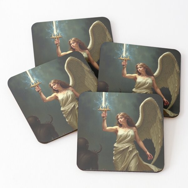 Item preview,  Avenging Angel from Heaven painting classical artwork designed and sold by Vintage Designs +.
