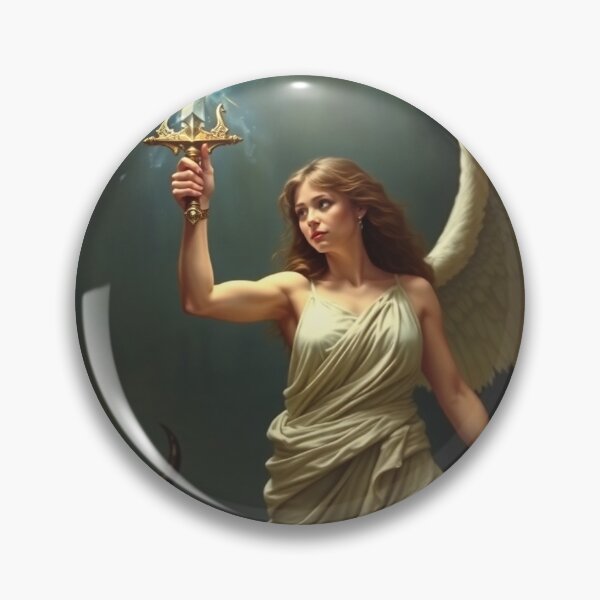 Item preview, Avenging Angel from Heaven painting classical artwork designed and sold by Vintage Designs +.