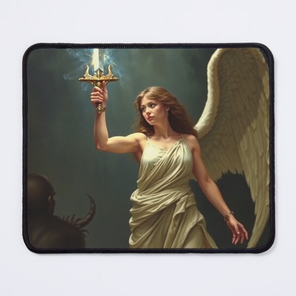 Item preview, Avenging Angel from Heaven painting classical artwork designed and sold by Vintage Designs +.