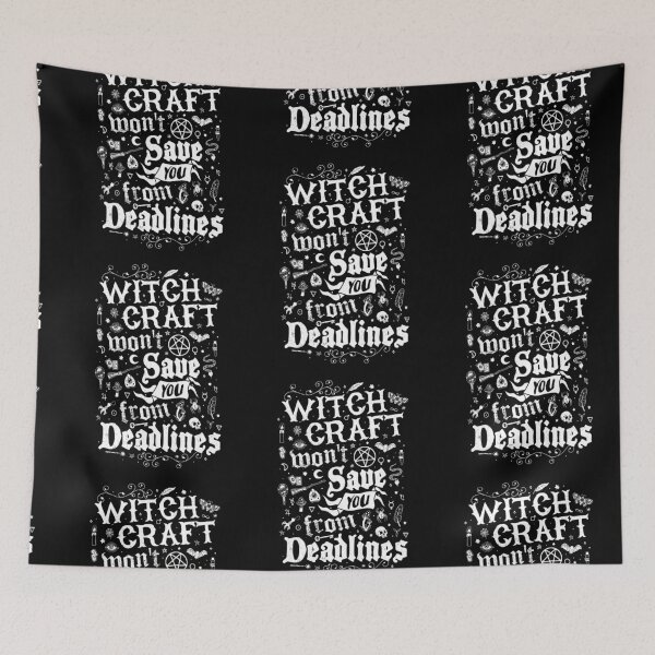 Item preview, Witch Craft Deadlines - Vintage Distressed - Occult Office Humor designed and sold by Nemons.