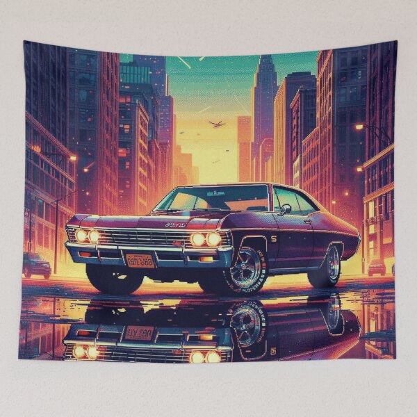 Item preview, Retro Pixel Car designed and sold by MixtaGraphics.