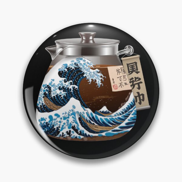Item preview, The Great Wave Of Coffee Funny Coffee Japanese designed and sold by Kuki-shop.