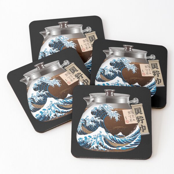 Item preview, The Great Wave Of Coffee Funny Coffee Japanese designed and sold by Kuki-shop.