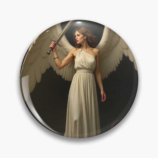 Item preview, Avenging Angel from Heaven painting classical artwork designed and sold by Vintage Designs +.