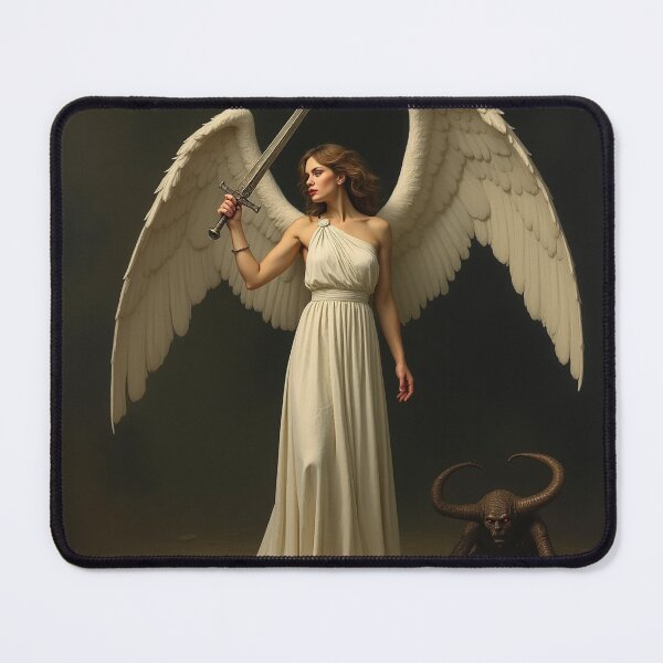 Item preview, Avenging Angel from Heaven painting classical artwork designed and sold by Vintage Designs +.