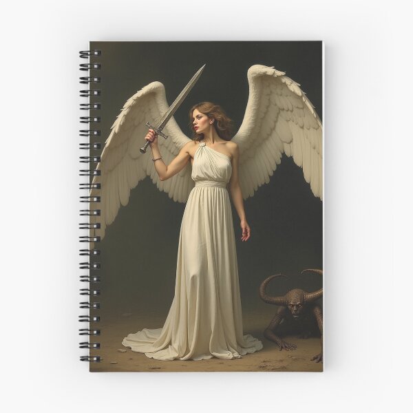 Item preview, Avenging Angel from Heaven painting classical artwork designed and sold by Vintage Designs +.
