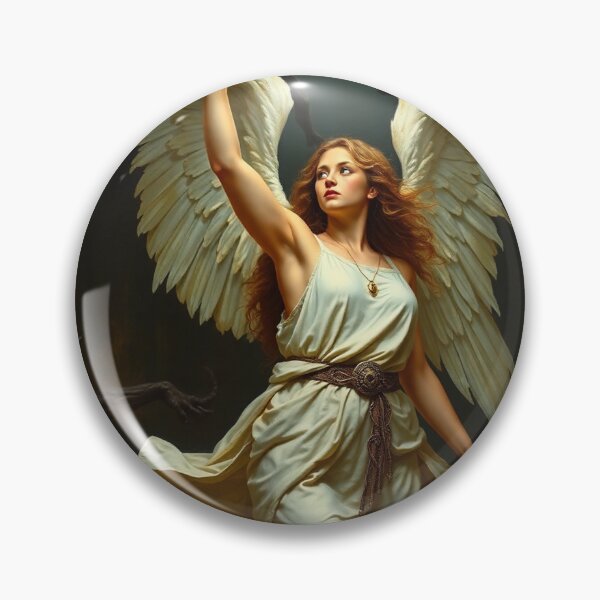 Item preview, Avenging Angel from Heaven painting classical artwork designed and sold by Vintage Designs +.
