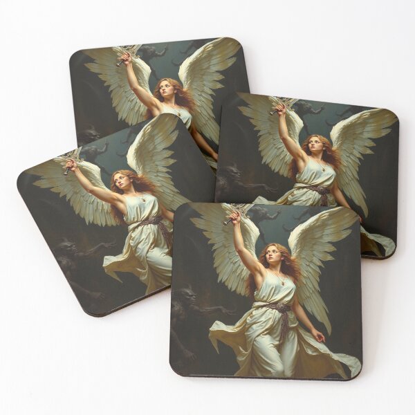 Item preview, Avenging Angel from Heaven painting classical artwork designed and sold by Vintage Designs +.
