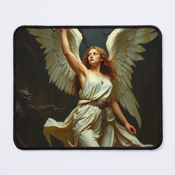 Item preview, Avenging Angel from Heaven painting classical artwork designed and sold by Vintage Designs +.