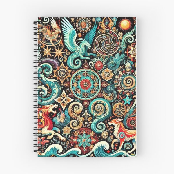 Item preview, Mythological Creatures Pattern designed and sold by DK Imprint.