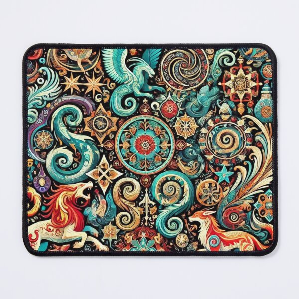 Item preview, Mythological Creatures Pattern designed and sold by DK Imprint.