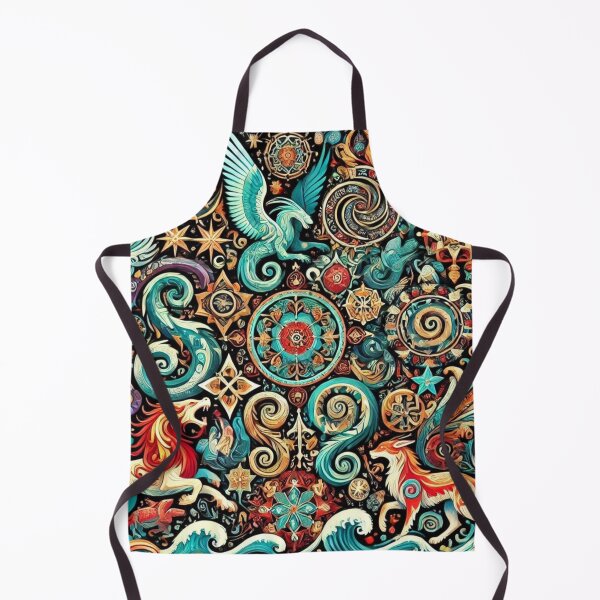 Item preview, Mythological Creatures Pattern designed and sold by DK Imprint.