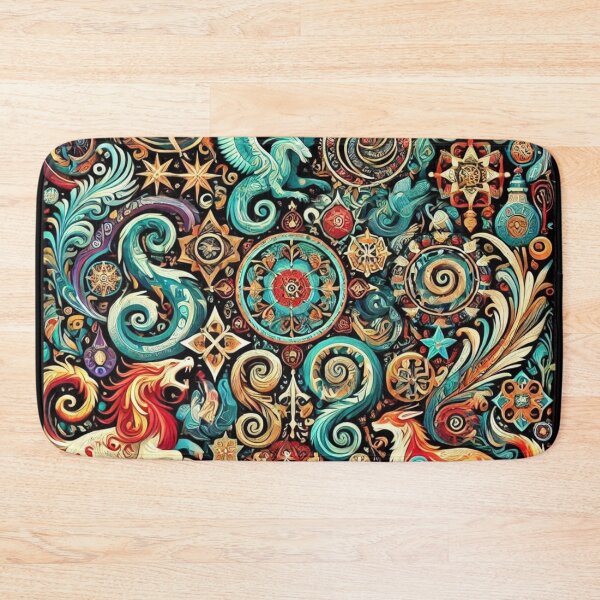 Item preview, Mythological Creatures Pattern designed and sold by DK Imprint.