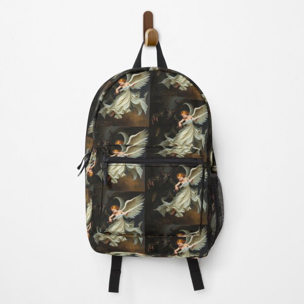 Item preview, Angel Vs Demon Avenging protector classical inspirational artwork designed and sold by Vintage Designs +.