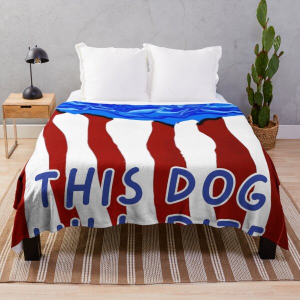 Item preview, USA Flag - THIS DOG WILL BITE - Flow Art / Pour Painting - jdp-04-0009 designed and sold by ANomadDesigns.