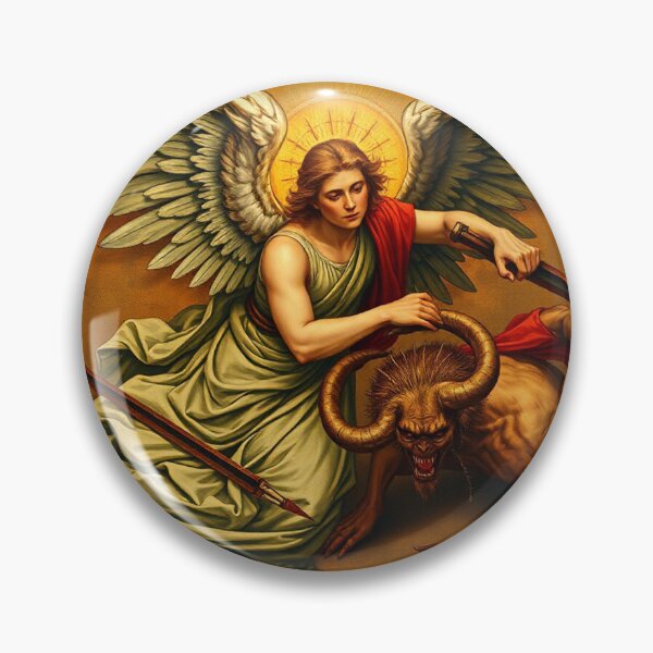 Item preview, Angel Vs Demon Avenging protector classical inspirational artwork designed and sold by Vintage Designs +.