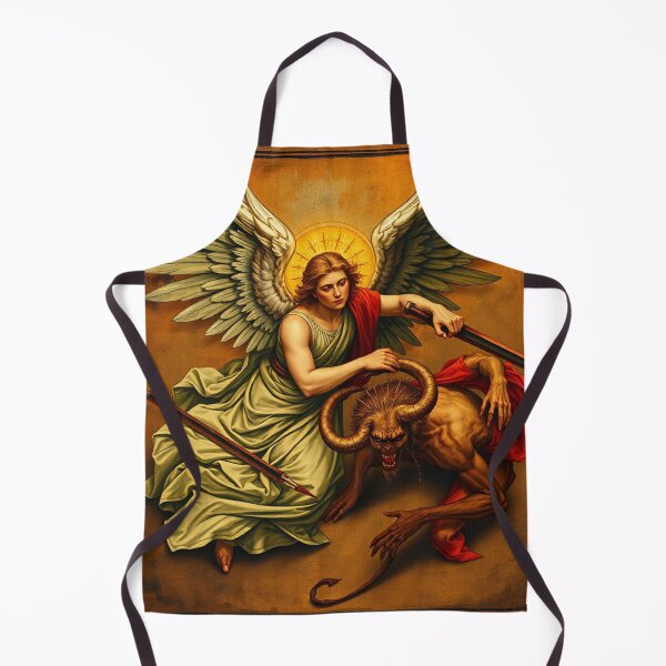 Item preview, Angel Vs Demon Avenging protector classical inspirational artwork designed and sold by Vintage Designs +.
